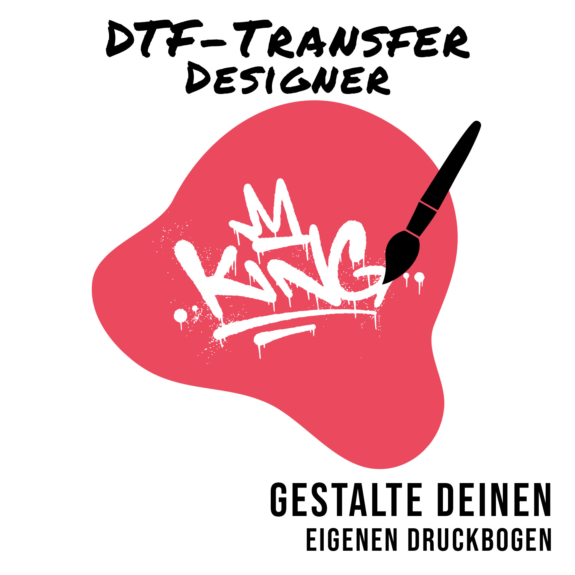 DTF transfer Designer from DTF-King for designing your own gang sheet