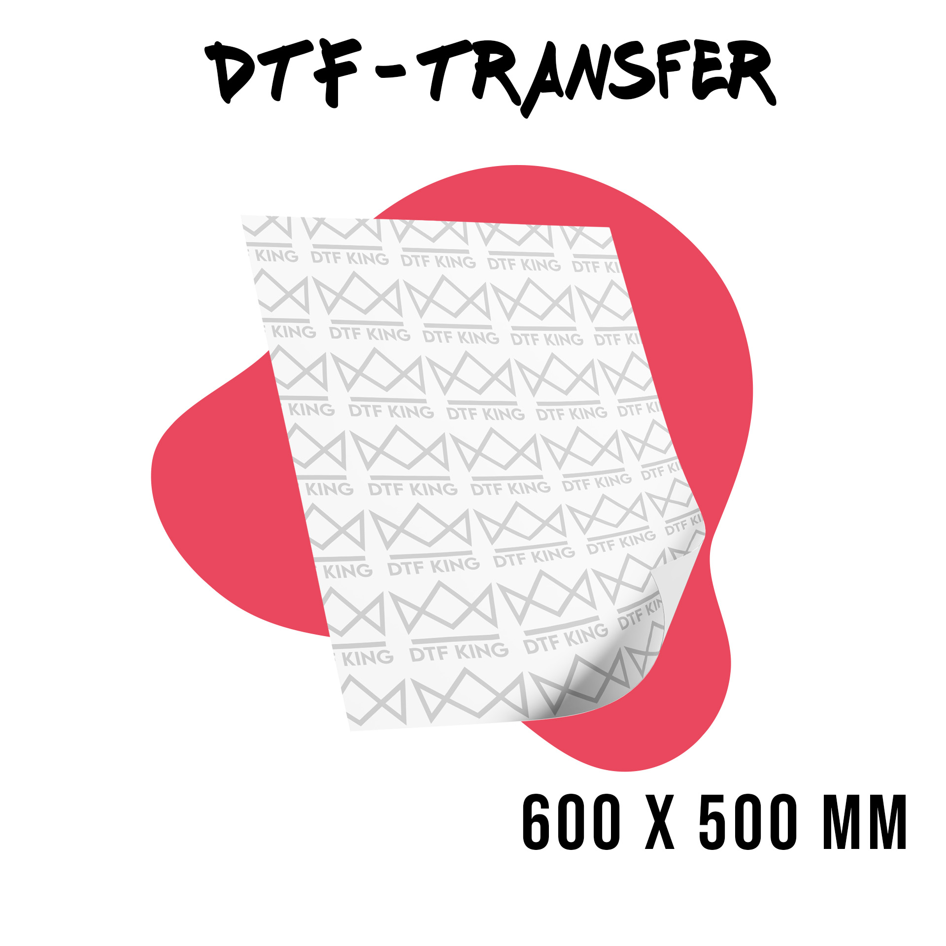 DTF-Transfer - 600 x 500 mm