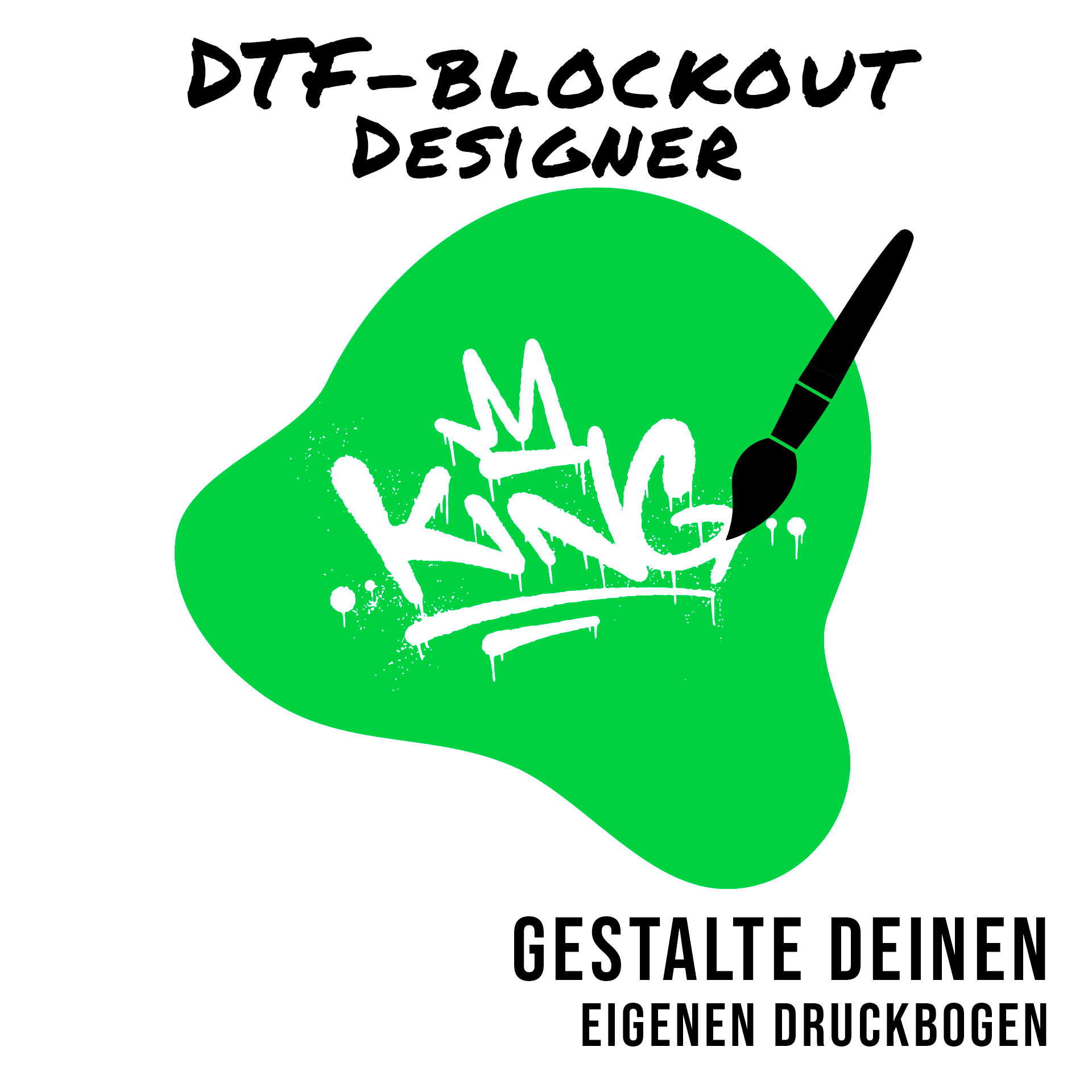 DTF Blockout Designer from DTF-King for designing your own gang sheet