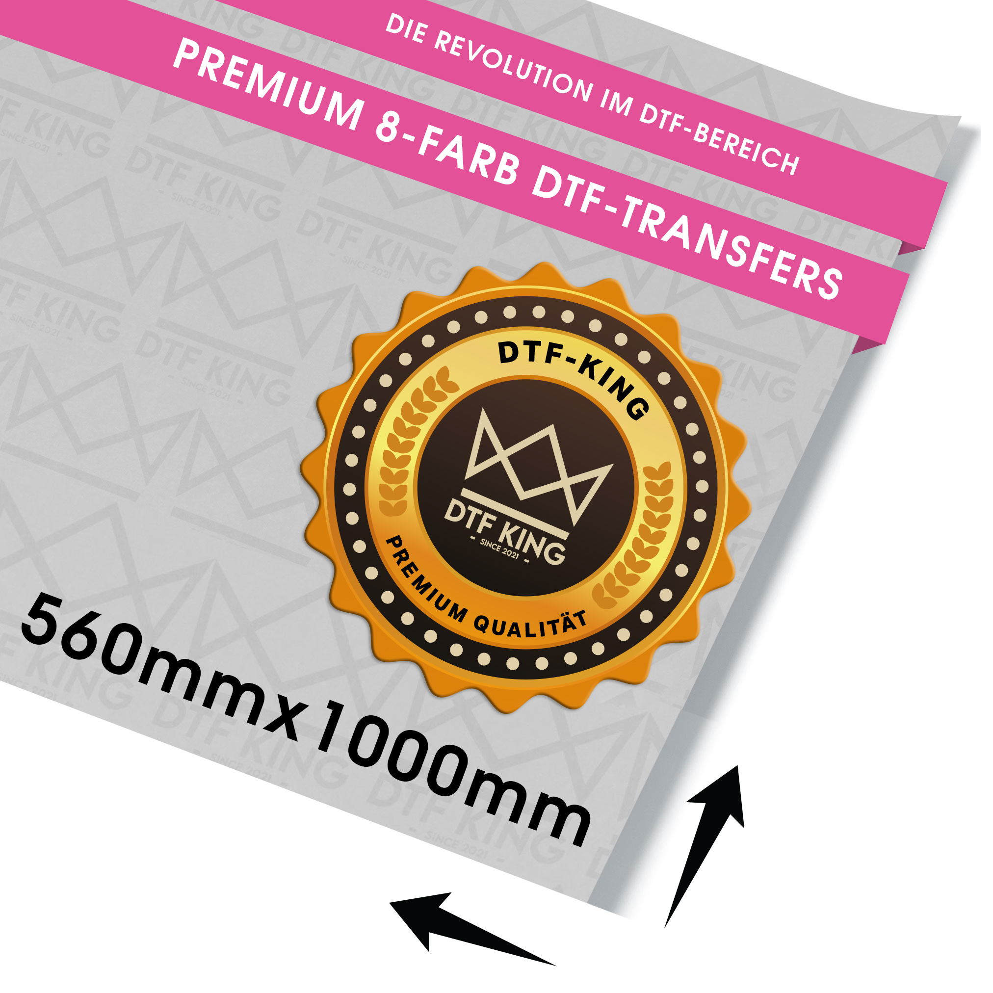 EXPRESS-PRODUKTION DTF-Transfer Premium - METERWARE 560 x 1000
