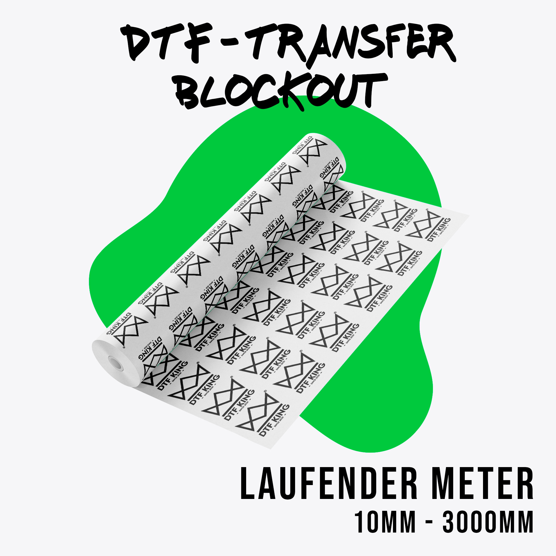 DTF-Transfer Blockout - Laufmeter nach Maß