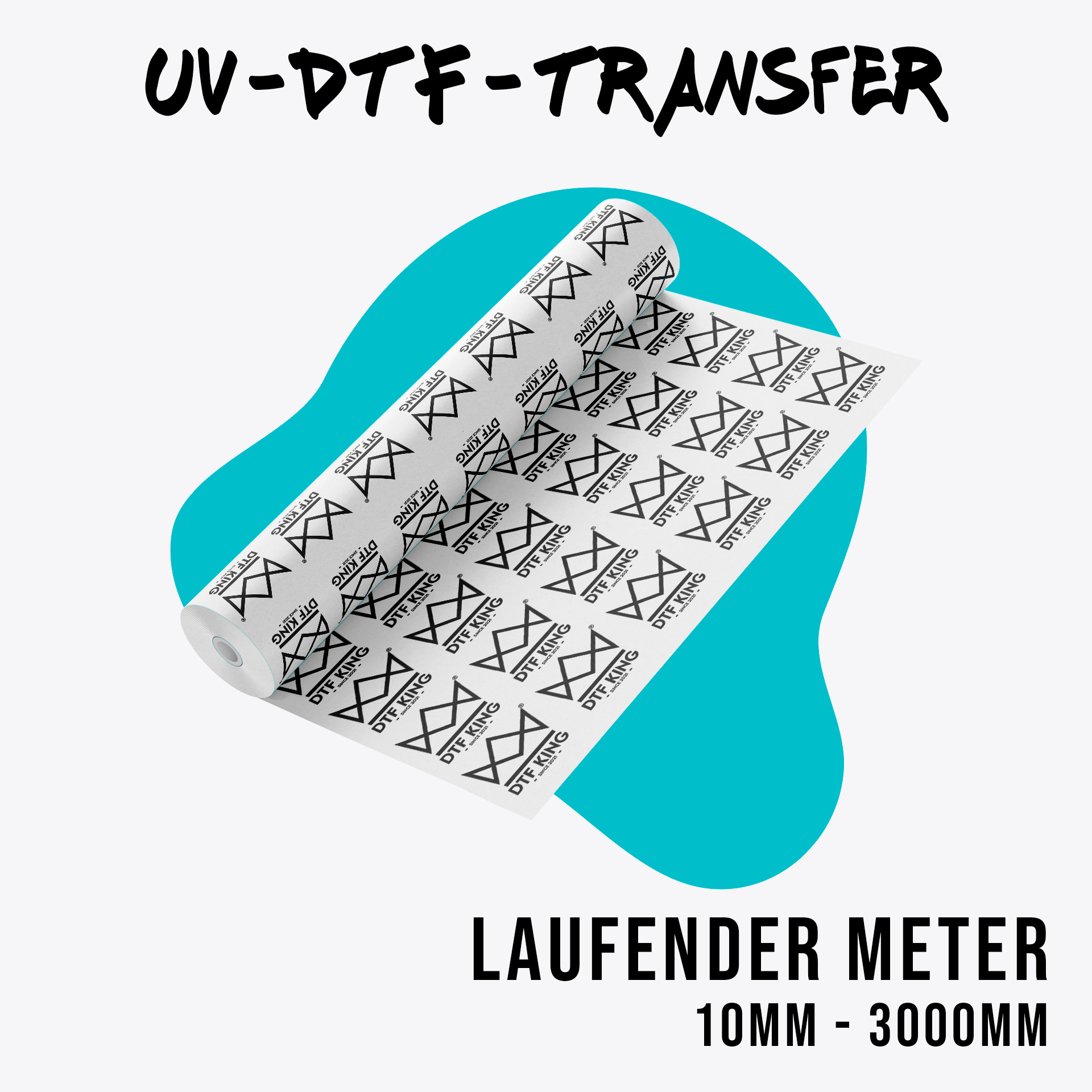 UV DTF-Transfer - Laufmeter nach Maß