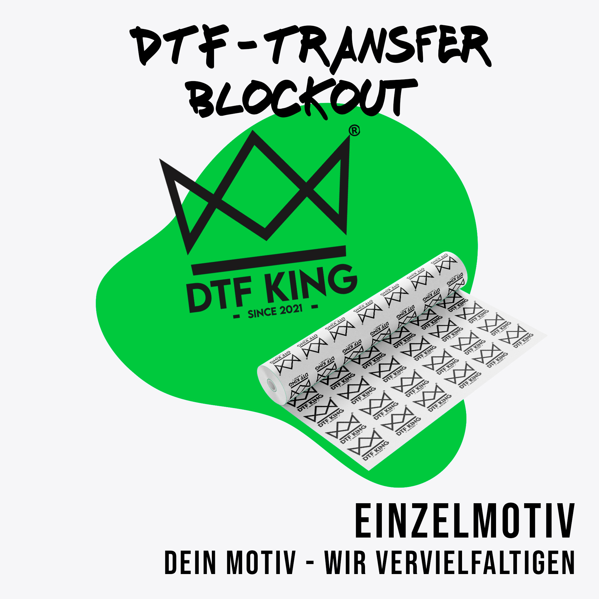 DTF-Transfer Blockout - Einzelmotiv