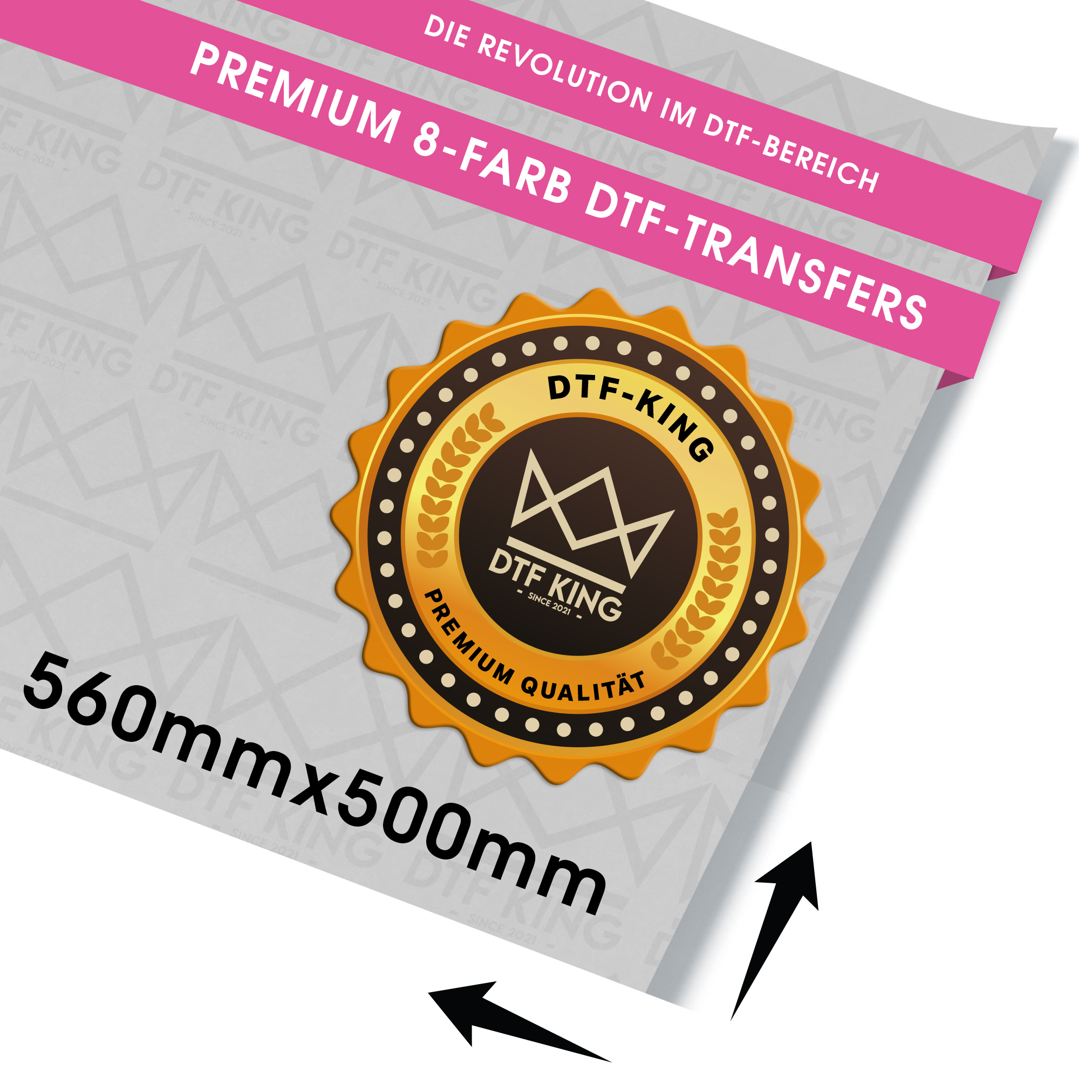 DTF-Transfer Premium - 560 x 500 mm