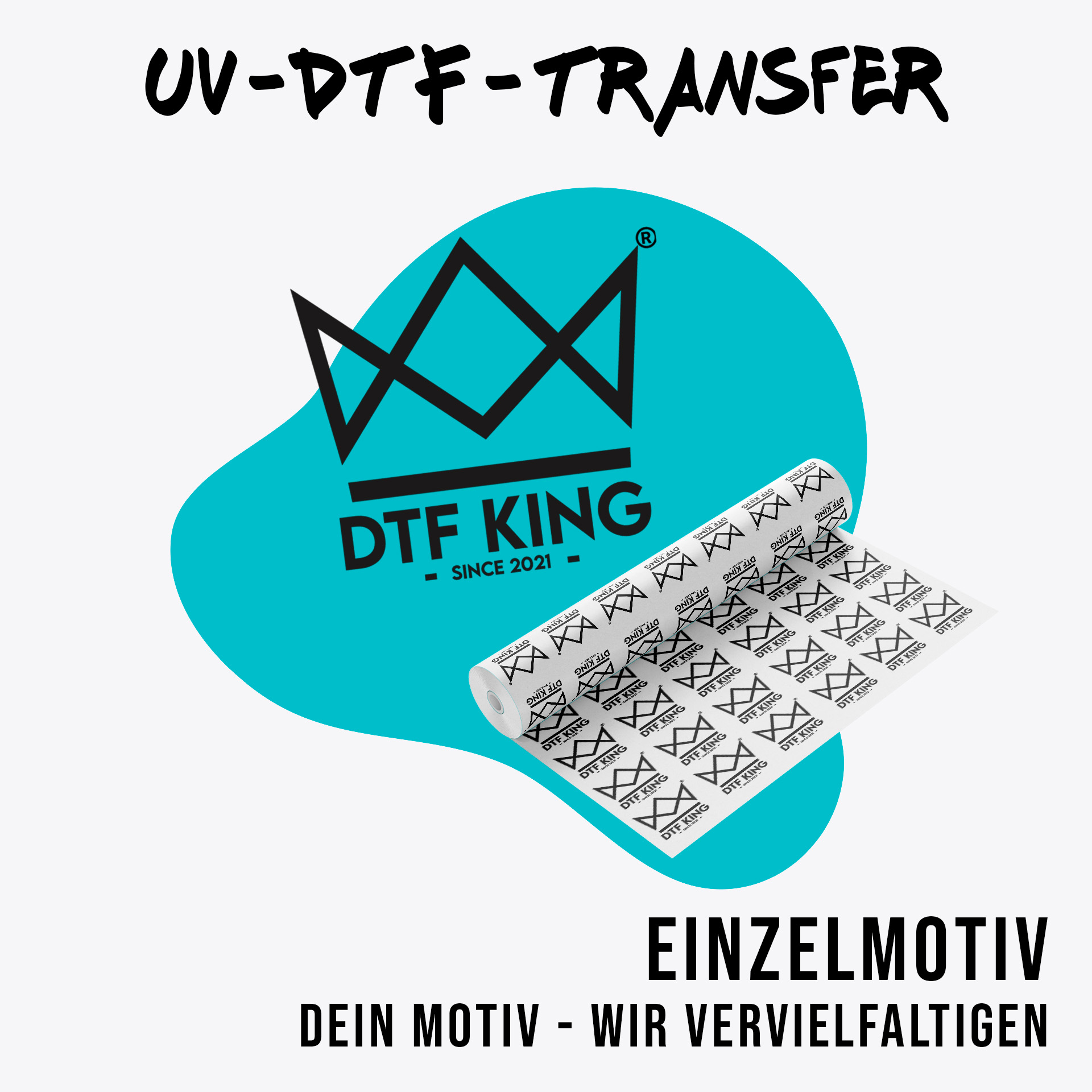 UV DTF-Transfer - Einzelmotiv