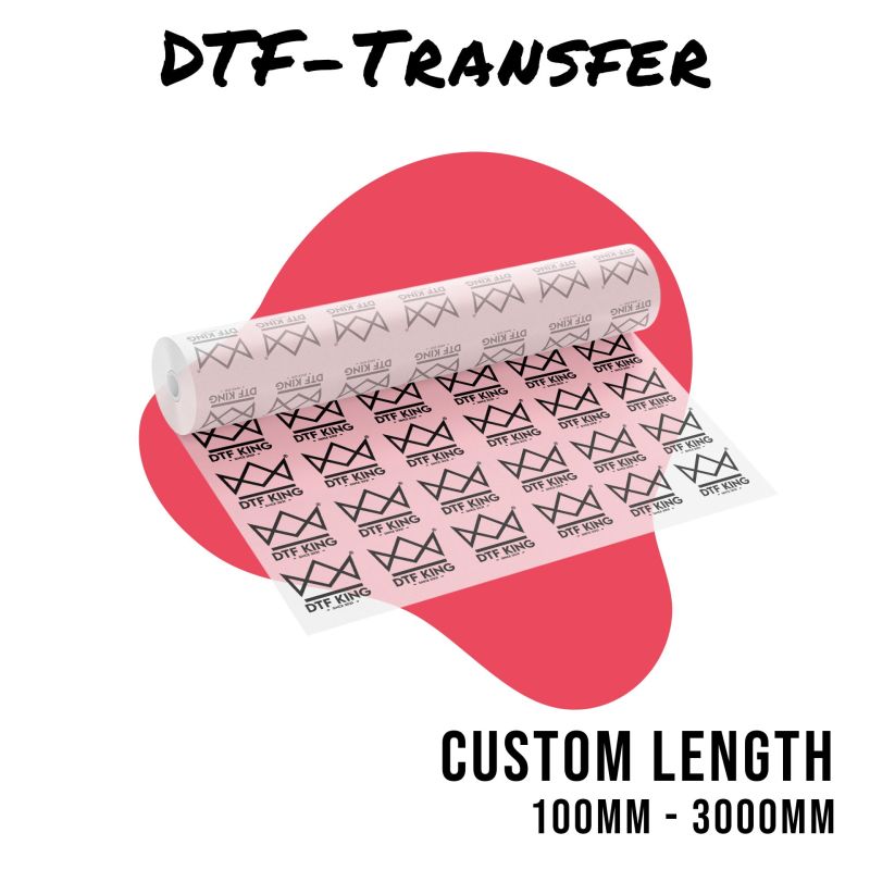 DTF transfer in a custom length