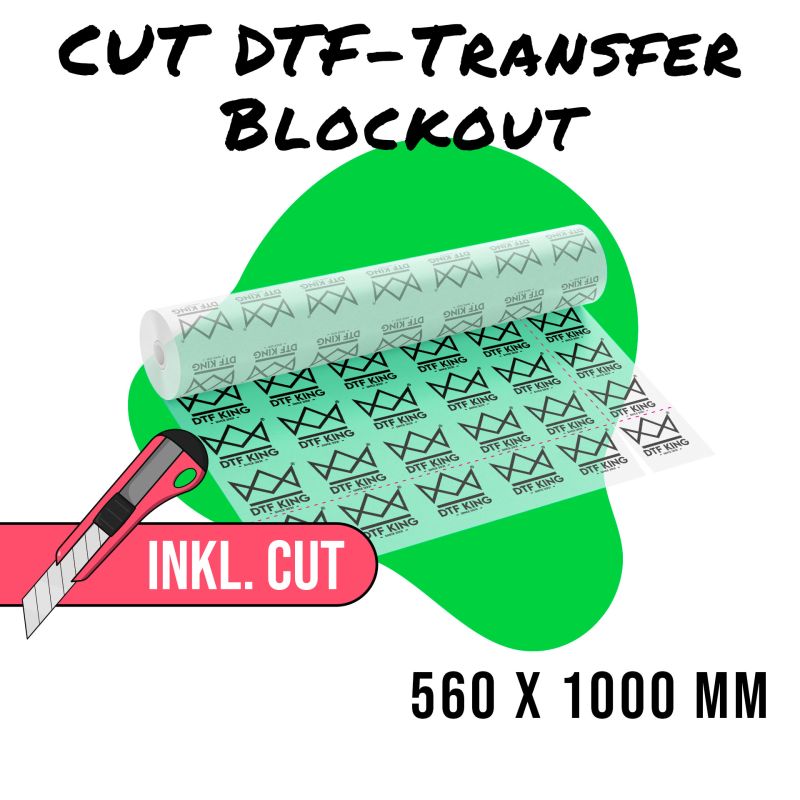 CUT-Blockout-DTF-Transfer als Meterware im Format 560 x 1000 mm